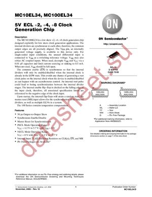 MC100EL34DG datasheet  